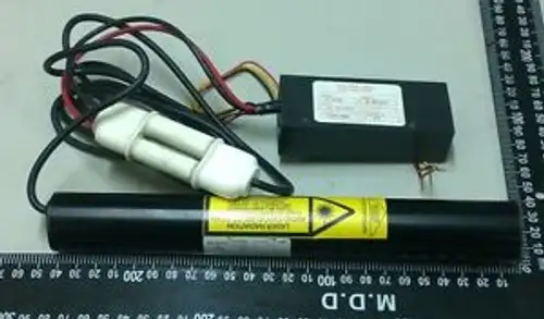 Jds Uniphase Jdsu 1101P Helium-Neon Laser Heads + E-15-00 Power Supply (#641)
