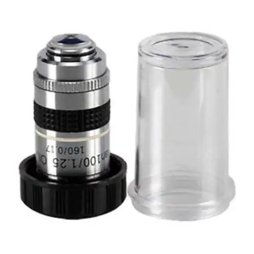 Amscope Pa100X-Iris 100X (Oil) Darkfield Microscope Plan Objective W/ Iris