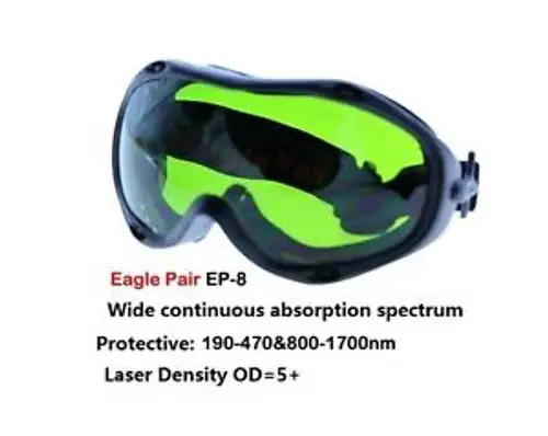OD+5 190nm--470nm and 800nm-1700nm Laser Protective Goggles