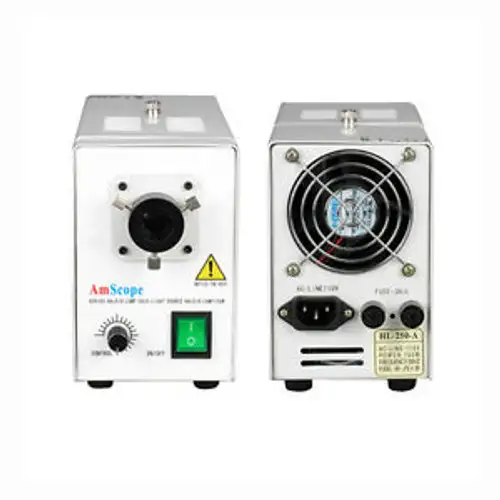 Amscope Hl250-A 150W Fiber Optical Microscope Illuminator Light Box