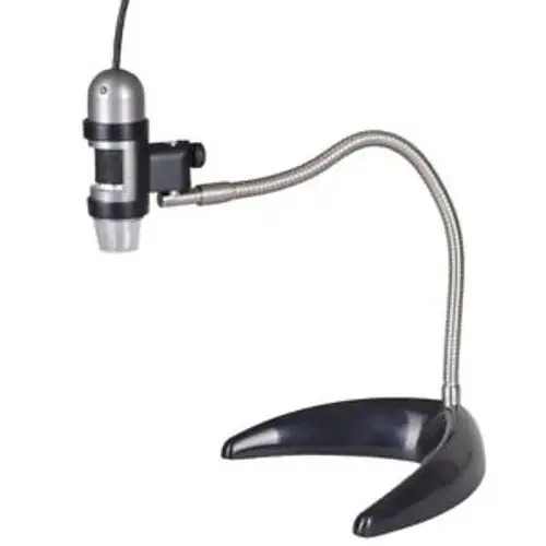 Dino-Lite Am4111T-Ms22B 1.3Mp 10X-50X 220X Handheld Digital Microscope + Stand