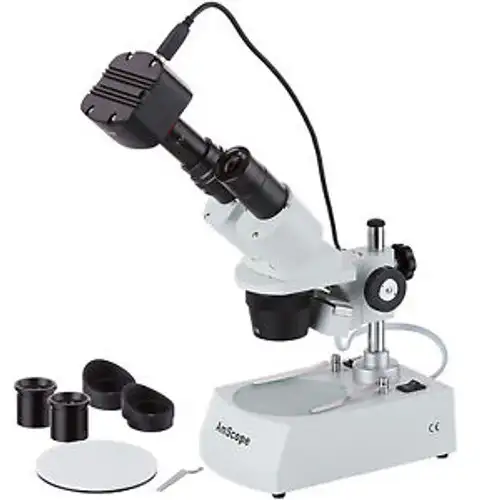 Amscope Se305R-Pz-Mt 10X-20X-30X-60X Stereo Microscope + 1.3Mp Usb Camera