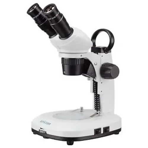Amscope Sg204-A 20X & 40X Track-Stand Stereo Microscope With Dual Lights