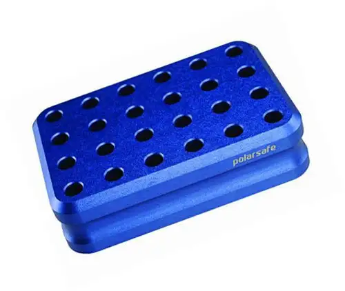 Cb24 Polarsafe Aluminum Cooling Block 24-Well For 0.5 Ml Tubes Blue