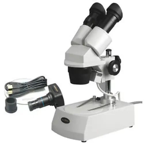 Amscope Se306-Pz-3M Microscope stéréo 20X-40X-80X avec appareil photo numérique 3Mp
