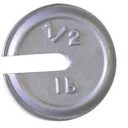 Rice Lake 12837Tr Calibration Weight 0.5 Lb. Polished