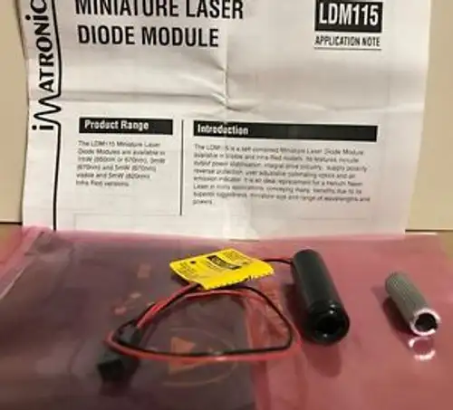 Ldm115G/633/1 - Laser Module 633 Nm 900 ¬µw 5 V 4Mm X 2Mm 70 Ma