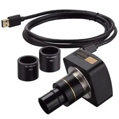 Amscope Mu200-Bi-Ck 2Mp Microscope Camera For Low-Light Fluorescence + Calibrati
