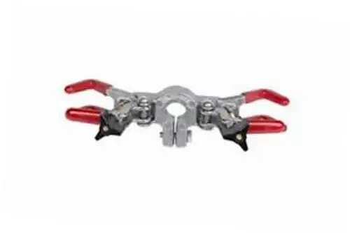075-777-00-00 Finger Suregrip Clamp Fully Adjustable Shaft Silver/Red