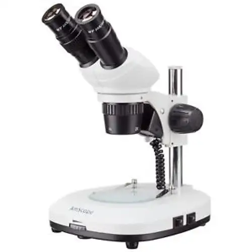 Amscope Sg204-P 20X & 40X Compact Stereo Microscope With Dual Lights