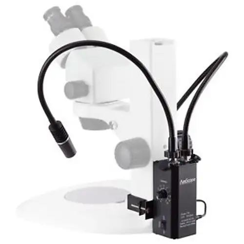 Amscope Led-6Wa 6 Watt Led Dual Gooseneck Piggyback Illuminator