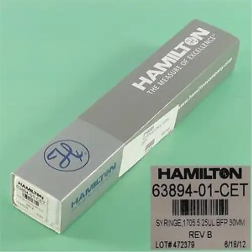 HAMILTON 63894-01-CET/1705.5 BFP 25 uL Microlab 300 Syringe