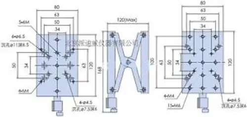 Linear Stage Z-Axis Trimming Platform Manual Travel Range 60mm PT-SD408