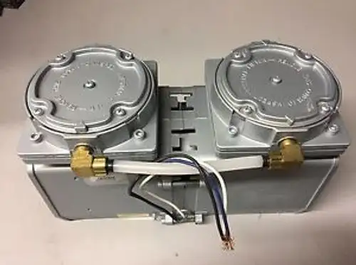 Gast Daa-V111-Ed 1/2Hp 60Psi 3.2 Cfm Lab Two-Stage Oilless Diaphragm Vacuum Pump