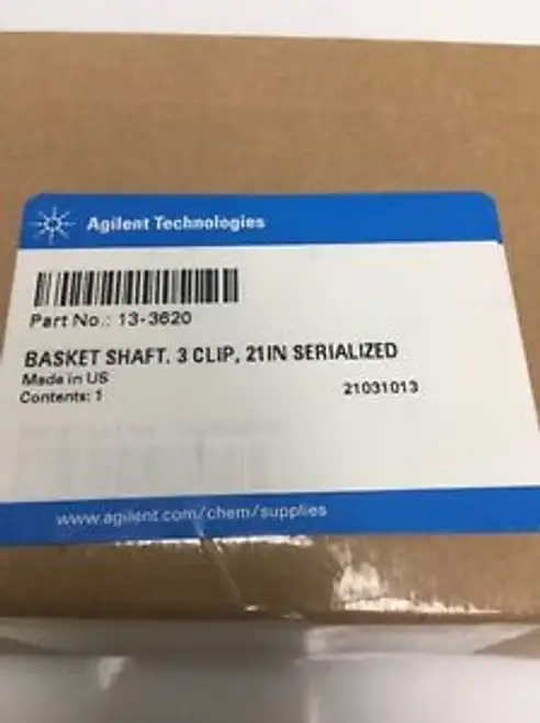 Agilent Basket Shaft 13-3620 3 Clip 21 In Serialized
