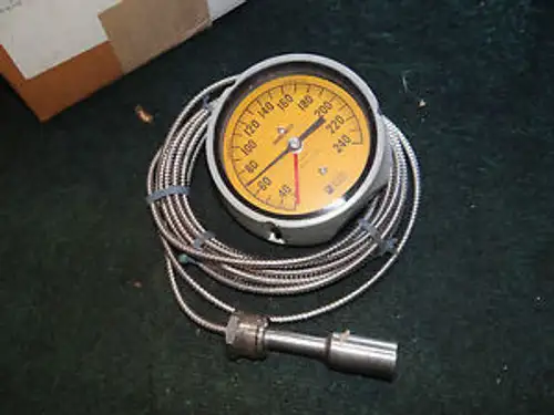 Weksler Fahrenheit Thermometer Indicating Capillary Tube & Bulb 6685-00-292-3688