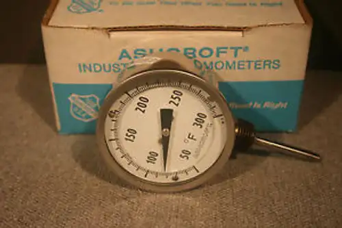 Ashcroft 7KA-29069-006 3√∂ Bimetal Thermometer 30EI60L 025 50/300F