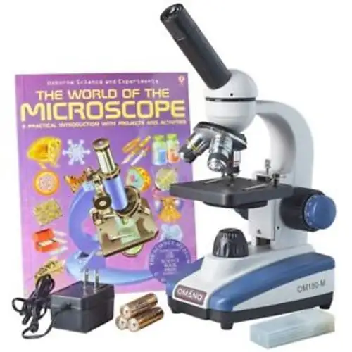 Omano Om150-M-Xsp1 Led 40X-400X Student Compound Microscope Gift Package