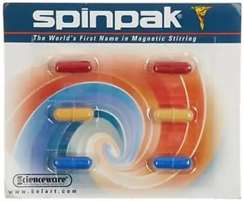 Bel-Art F37163-0000 Spinpak Teflon Octagon Magnetic Stirring Bar Assortment A...