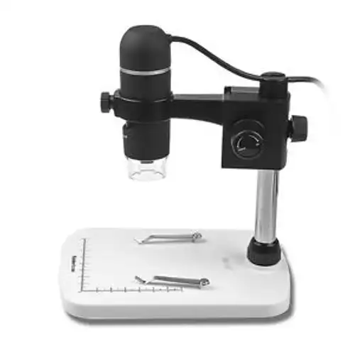 5Mp 20-300X Usb 8Led Digital Microscope Magnifier Video Camera With Base Stand