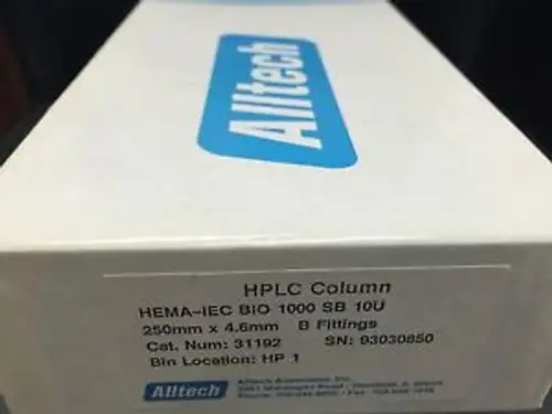 New Alltech Hema-Iec Bio 1000 Sb 10U 250Mm X4.6Mm Hplc Colum#31192
