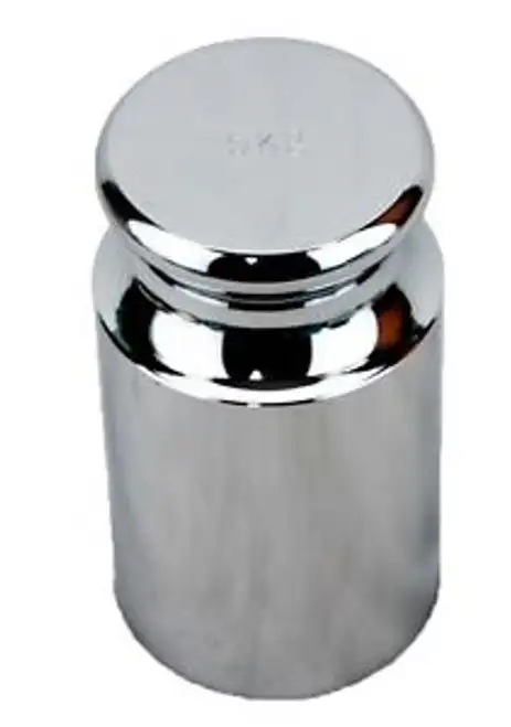 5 KG Cylindrical Chrome Calibration Weight - OIML-M1