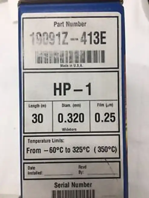 Agilent Hp-1 Column Part Number 19091Z-413E