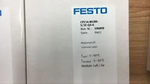 Électrovanne Festo Cpe14-M1Bh-5 / 3E-Qs-6 (196899 Msze-3-24Dc)