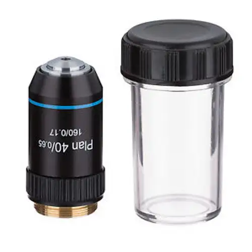 Amscope Pa40X-B 40X Plan Achromatic Microscope Objective Lens With Black Finish