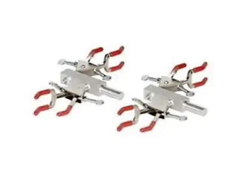 Burrell Scientific 075-783-04-00 Multi SUREGRIP Clamp 4 Place Silver/Red (Pa...