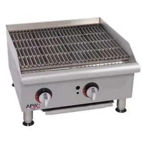 APW WYOTT GRCB-36 Gas CharRock Charbroiler 2 Burner L 36
