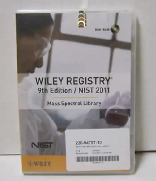 WILEY REGISTRY 9th Ed. / NIST 2011 Mass Spectral Library 220-94757-10 SEALED