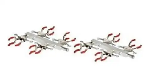 Burrell Scientific 075-783-08-00 Multi SUREGRIP Clamp 8 Place Silver/Red (Pa...