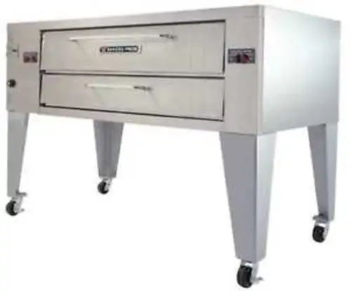 BAKERS PRIDE Y-600BL 78 x 43 x 55 1/8 Single Deck Brick Line Gas Deck Oven
