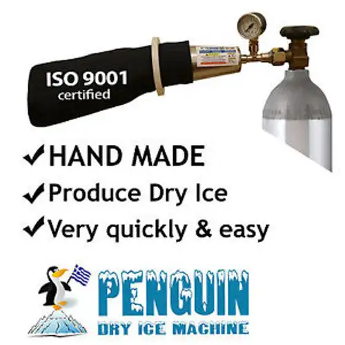 Penguin Dry Ice Maker - European-Australian Model Din477 Thread Valve