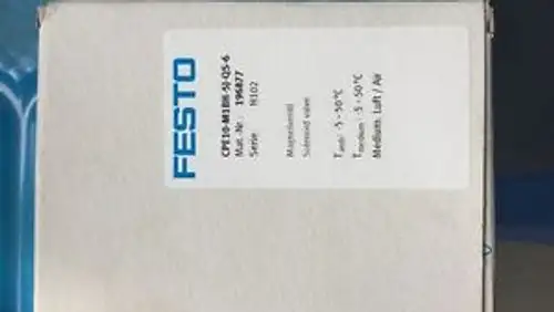 Festo Solenoid Valve Cpe10-M1Bh-5J-Qs-6 (196877)