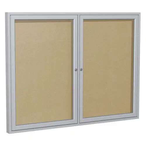 Ghent Pa23648Vx-181 Enclosed Bulletin Board Tack 48 X 36 In.