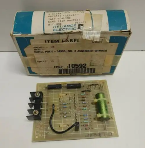 New Old Stock Abb Reliance Tach Scaling Circuit Card 0-54355