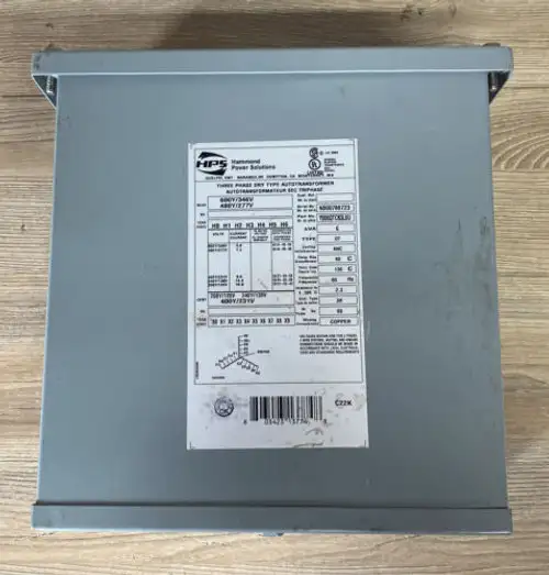 Hammond Power Solutions Y006Qtcb3L0U 3Ph 6Kva Transformer