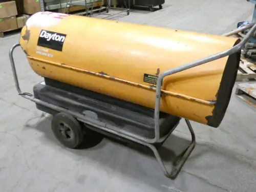 Dayton 3E359B Portable High Pressure Oil-Fired Heater 600 000 Btu 36 Gallon...