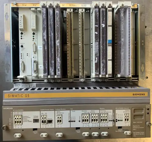 Semens Simatic S5 Power Supply & Rack W/Modules