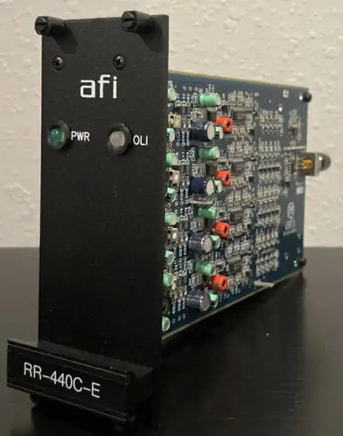 American Fibertek Rr-440C-E Four Channel Video Receiver Rack Card