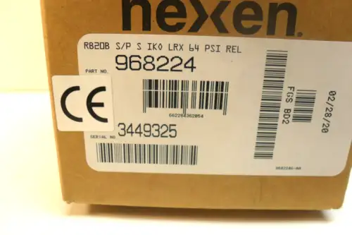 Nexen 968224 Rb20B-S/P-S-Iko-Lrx 64 Psi Release Nib