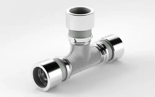 2" Tee Lokring Ss40-Tee-P32 9061225 Stainless Steel Tee