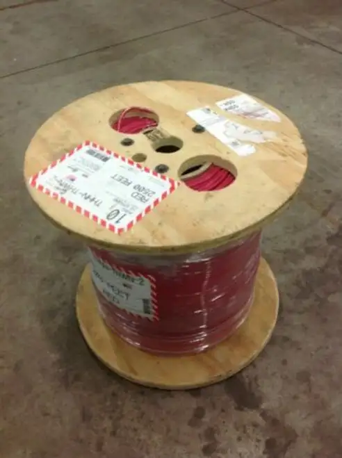 10 Awg Thhn Solid Wire 2500 Ft. Spool Red Wire
