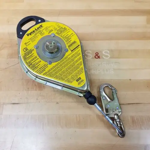 Dyna-Lock 506204 Self-Retracting Lanyard 50' Of 3/16" Galvanized Wire Rope