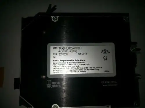 Moore Industries Spa2/Hlprg/4Prg/U-Ao-Fmeda 2300830 2343A 21.6-375Vdc 6W Max