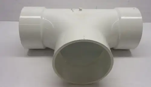 Gpk 6" Pvc Dwv 2-Way Cleanout Tee Astm D2665 Hxhxh. #383-0666