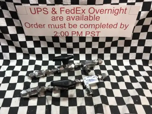 2 Set Of Assy Vent-Vac Semi Gas / Paker 4Za-B6Lj2-Ssp 4Za-C4-5-Ss #1471Ar