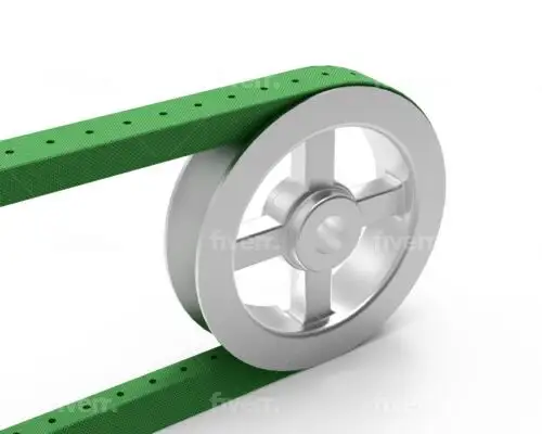 Adjustable V-Belt Perforated A/4L 1/2"" Width¬† 100 Ft +1 Fastners